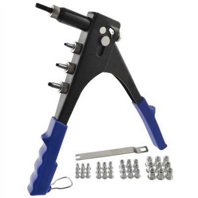 AB Tools Hand Nut Riveter Tool / Nut Sert Tool + Nut Rivets M3M6 (36 Rivets) Lsr2 from B&Q