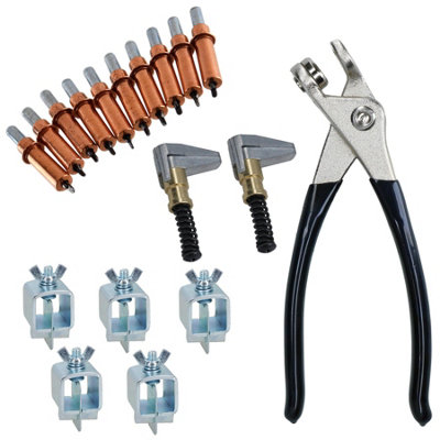 AB Tools Intergrips Weld Clamps Sheet Metal Fasteners 5Pk With Cleco Temporary Rivets from B&Q