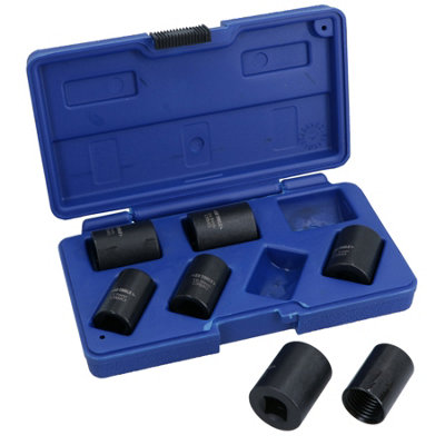 Ab Tools 7Pc 1/2In Drive Twist Socket Set / Wheel Lock Nut Remover / Removal