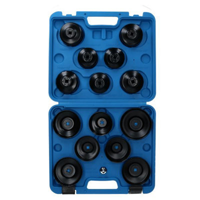 AB Tools Oil Filter Wrench Remover Removal Set Cup Type 65mm100mm 15Pcs Kit from B&Q
