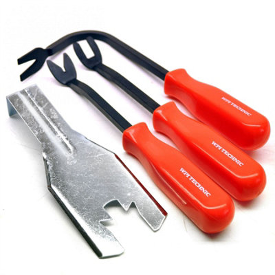 Ab Tools 4Pc Trim And Door Panel Removal Tool Service Kit Upholstery Clip Button At339 Large B&Q
