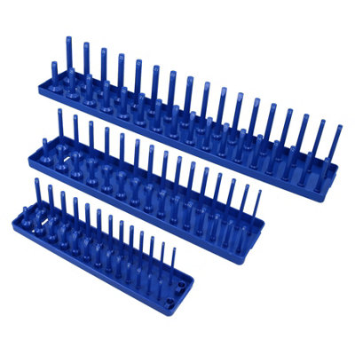 AB Tools Socket Tray Rack Holder 1/4" 3/8" 1/2" Drive Shallow Deep Sockets Metric At348 from B&Q