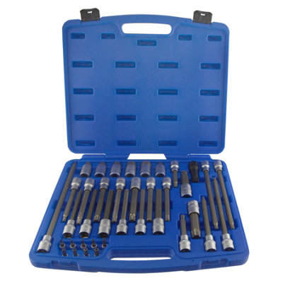 Ab Tools Hex / Allen / Torx / Spline / Ribe / Tamper Torx Star 38Pc Bit Set