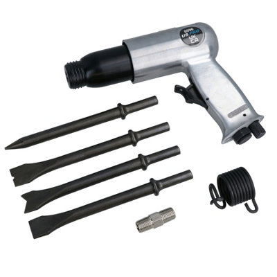 AB Tools 190mm Pneumatic Air Hammer Chisel Breaker Plus Chisels For Body Panel Work from B&Q