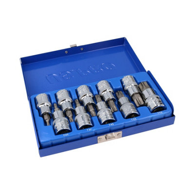 AB Tools 10Pcs Star / Torx Bit Socket Set By Bergen At668 from B&Q