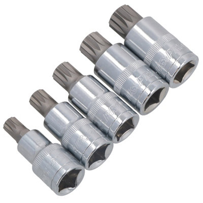 Ab Tools 1/2" Drive Male Spline Triple Square Tamper Proof Shallow Sockets M10 - M18