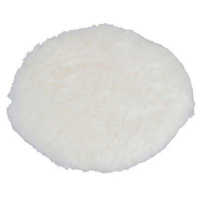 180mm Lambs Wool Polishing Bonnet Soft Final Buffing Mop Machine Polisher Sil18 from B&Q