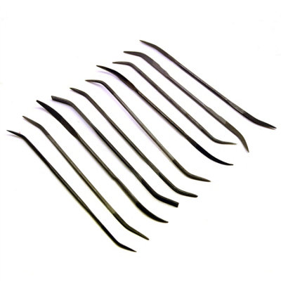 AB Tools 10Pc 140mm Doubled Ended Riffler File Set Mechanical Engineering Files Sil61 from B&Q