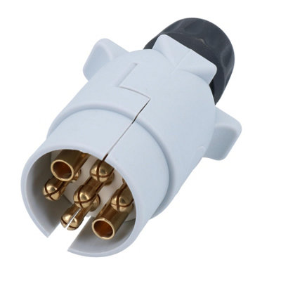 B&Q -  Caravan Tow Bar Electrics Plug 7 Pin S Type Plug  Tr045