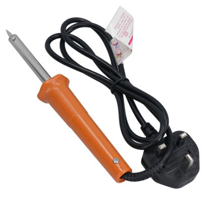 AB Tools Electrical Electric Soldering Iron 30W 240V Solder Wire from B&Q