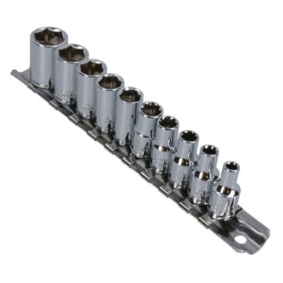 AB Tools Af Shallow Sockets 1/4" Drive Imperial / Sae 10Pc Set from B&Q