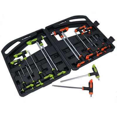 AB Tools 16Pc Hex And Star (Torx And Allen) Alan Allan Screwdriver T-Handle Set from B&Q