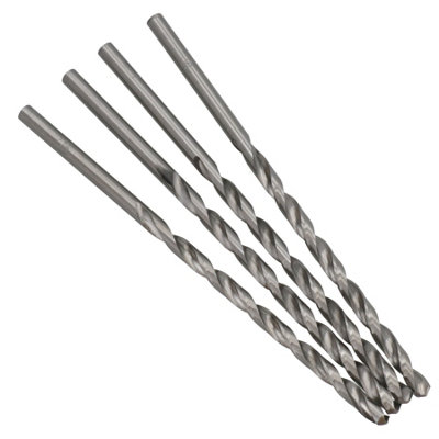 B&Q -  5mm Long Series Hss Drill (4 Pcs)