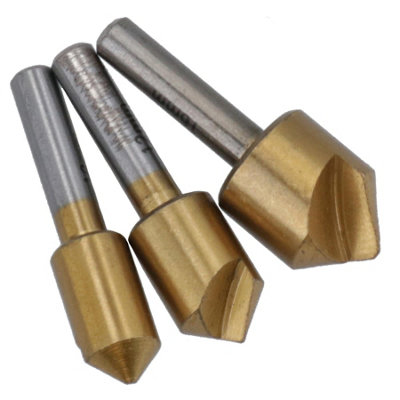 AB Tools 3Pc Hss Countersinking Drill Bit Bore Set Tapered Drills from B&Q