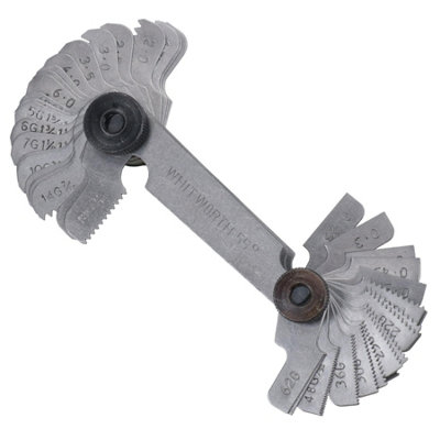 AB Tools Metric & Whitworth Thread/screw Pitch Gauge from B&Q