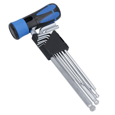 AB Tools Ball Ended Allen Alan Allan Keys Hex Key Set (mm / 9Pcs) from B&Q