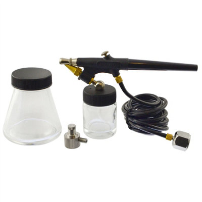 B&Q -  Hobby Air Brush Kit / Model Making Mini Spray Gun Kit (6Pc)