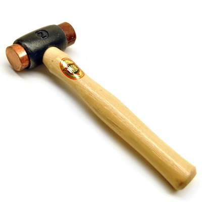 AB Tools Thor 2 Copper & Rawhide Faced Hammer / Hide Mallet Dead Blow from B&Q