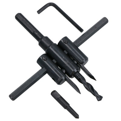 AB Tools Adjustable Hole Saw / Drill Bit Round Circle Cutter 30mm To 120mm from B&Q
