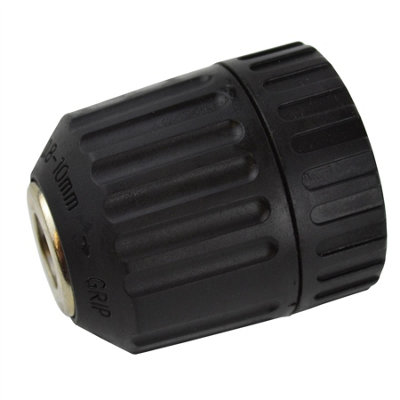 B&Q -  10mm Keyless Drill Bit Chuck With 3/8In X 24 Unf Imperial Af Sae Thread