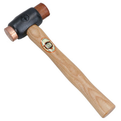 AB Tools Thor No 1 Copper & Rawhide Faced Hammer / Hide Mallet Dead Blow from B&Q
