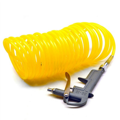 AB Tools 25 Ft (7.6M) Air Dust Hose Blow Gun With Recoil Air Coil Hose Compressor from B&Q