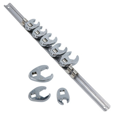AB Tools Crows Foot Crowfeet Crowfoot  8Pc 3/8In Drive Metric Sizes 10mm To 22mm from B&Q