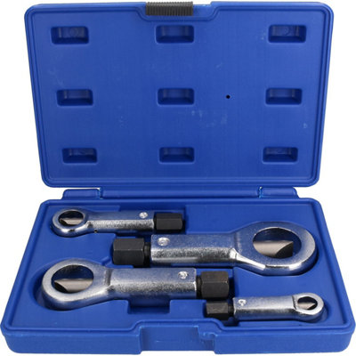AB Tools 4Pc Nut Splitter Cracker Remover Set Damaged Seized Nuts Cutter 9mm 27mm from B&Q