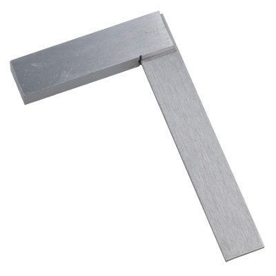 AB Tools 4" (100mm) Engineers Square Set Square Right Angle Straight Edge from B&Q