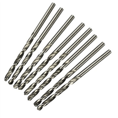 B&Q -  2.5mm Long Series Hss Drills (8 Pcs)