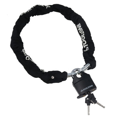 AB Tools Motorcycle Bike Motorbike Security Chain Disc Lock Heavy Duty Padlock 1.1M from B&Q