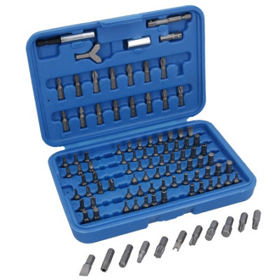 AB Tools 100Pc Screwdriver Drill Wrench Torx Security Bit Tamperproof Hex from B&Q
