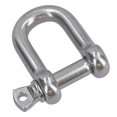 AB Tools 12mm Stainless Steel Dee Shackle Marine Grade 316 Dk40 from B&Q