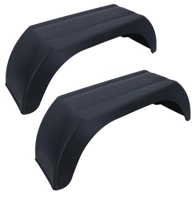 AB Tools Mudguard For Trailer Wheels 8" Plastic Pair / Wing / Fender from B&Q