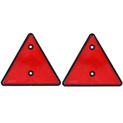 AB Tools Reflective Trailer Triangles Triangular Reflectors (Pair) Tr051 from B&Q