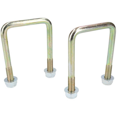 B&Q -  2 Pack M10 60mm X 90mm U-Bolt N-Bolt For Trailers With Nuts High Tensile