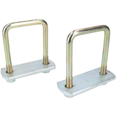 B&Q -  2 Pack M10 60mm X 90mm U-Bolt N-Bolt With Plates & Nuts High Tensile