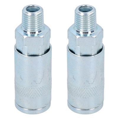 AB Tools Air Line Hose Connector Fitting Female Quick Release 1/4 Bsp Male 2Pk Ft008 from B&Q