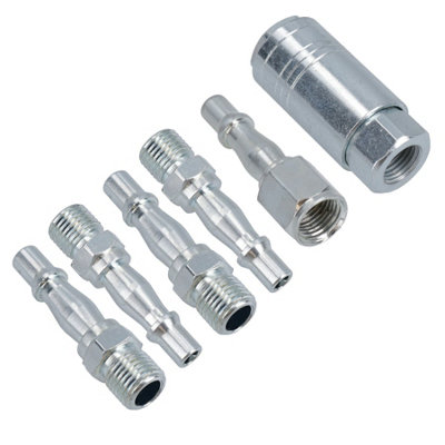 AB Tools Air Line Hose Compressor Fitting Connector Quick Release Set Female 1/4" Bsp from B&Q