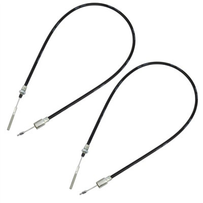 B&Q -  Trailer Brake Cable Knott Detachable Threaded End 1130mm / 1340mm Pair Bc03