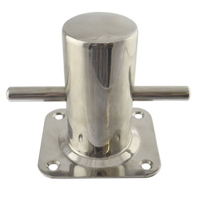 AB Tools Mooring Cleat Cross Bollard Marine Grade Stainless Steel Rope Post 316 Dk60 from B&Q