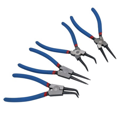 Ab Tools 4Pc Large Circlip Plier Pliers Set (9") Internal External Snap Ring