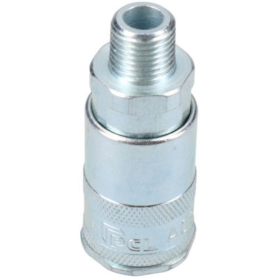 AB Tools Pcl Airflow Female Coupler 1/4" Bsp Male Thread Air Coulping Hose Fitting Ac91Cm from B&Q
