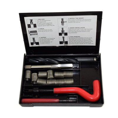 AB Tools 1/2" X 26 Bsc Thread Tap Repair Cutter Kit Helicoil Damaged Threads 14Pc Kit from B&Q