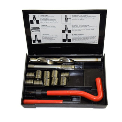 B&Q -  1/2" X 20 Unf Imperial Tap Repair Cutter Kit Helicoil Damaged Threads 14Pc Kit