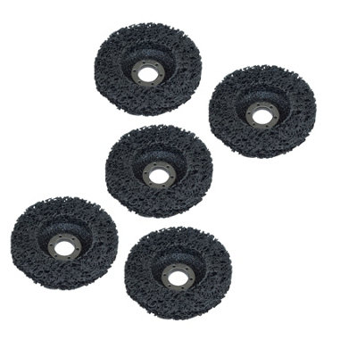 B&Q -  115mm Flap Disc Clean Strip Rust Paint Graffiti Sanding Caramelised Wheel X 5