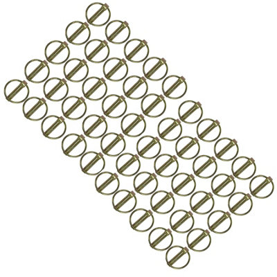 Ab Tools 10Mm Lynch Pins Clip Clamp (Linchpin) Linkage Locking Pin Set 50 Pack By Bergen Gold