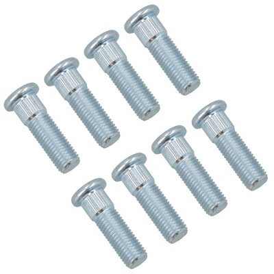 B&Q -  Pack Of 8 M12 X 1.5 Wheel Studs For 100mm Pcd 4 Stud Suspension Trailer Hubs