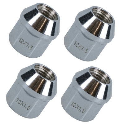 AB Tools Pack Of 4 M12 X 1.5 Wheel Nuts Nut For Trailer Suspension Hubs Trailers from B&Q