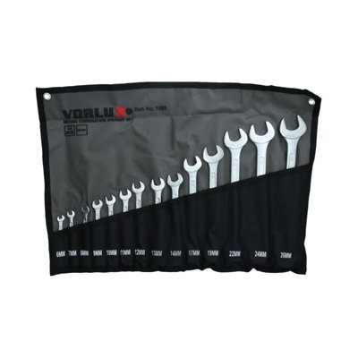 AB Tools 14Pc Metric mm Combination Spanner Spanners Wrench Set 14Pcs 6mm To 26mm from B&Q